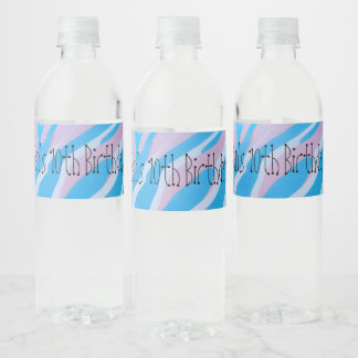 Personalized Pool Party Water Bottle Labels