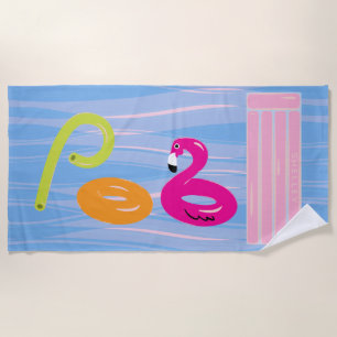 Personalized Pool Towel   Pool Floats Beach Towel