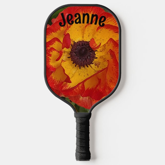 Personalized Poppy Pickleball Paddle (Front)