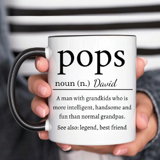 Personalized Pops Definition Two-Tone Coffee Mug