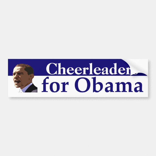 Personalized Portrait Bumper Sticker for Obama (Front)