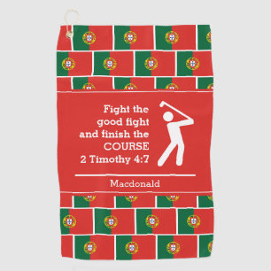 Personalized PORTUGAL Christian Golf Towel