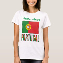 Personalized Portugal Flag Heritage Women's