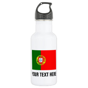 Personalized Portuguese flag water bottles