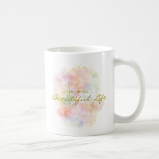 Personalized Positive Quote Resin Art Typography Coffee Mug