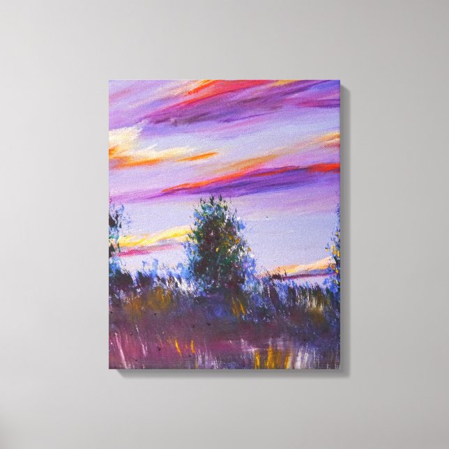 Personalized Post Impressionism Fine Landscape Art Canvas Print (Front)