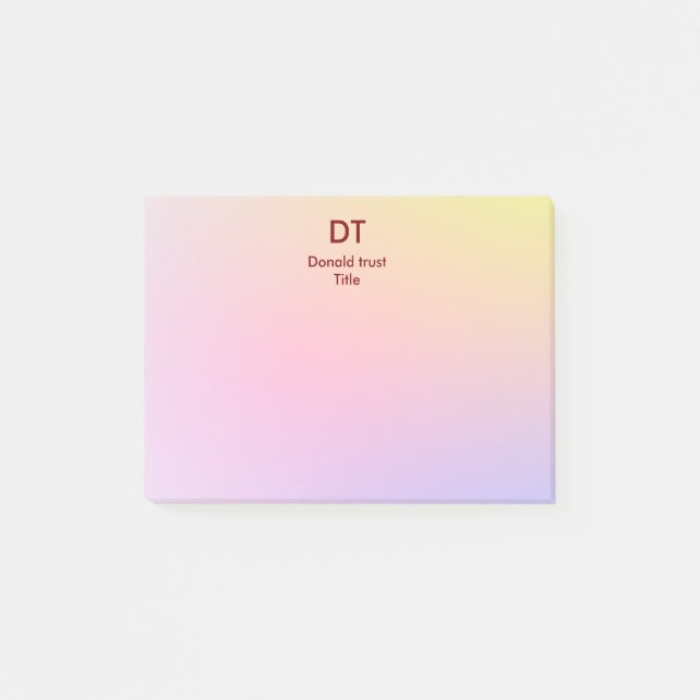 personalized Post-It Notes (Front)