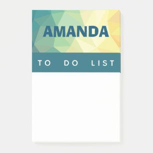 Personalized Post it notes modern design