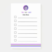 Personalized Post-it Notes To Do List 2022 JK Logo
