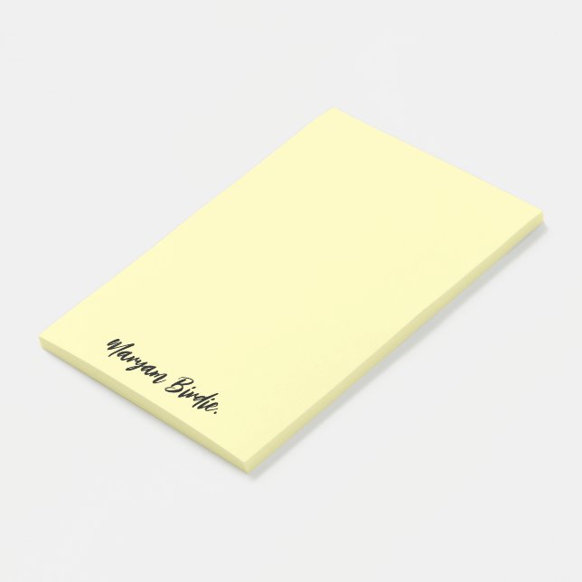 Personalized Post-it Sticky Notes with Name (Angled)