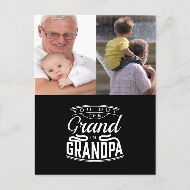 Personalized Postcard For Grandpa (Front)