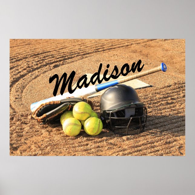 Personalized Poster for Fastpitch Softball Players (Front)