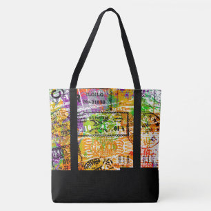Personalized Postmark collage Tote Bag