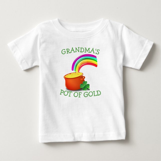 Personalized Pot of Gold St. Patrick's Day Shirt (Front)