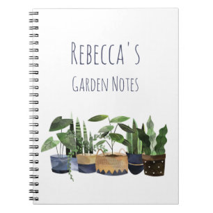 Personalized Pot Plant & Cactus Garden Notebook