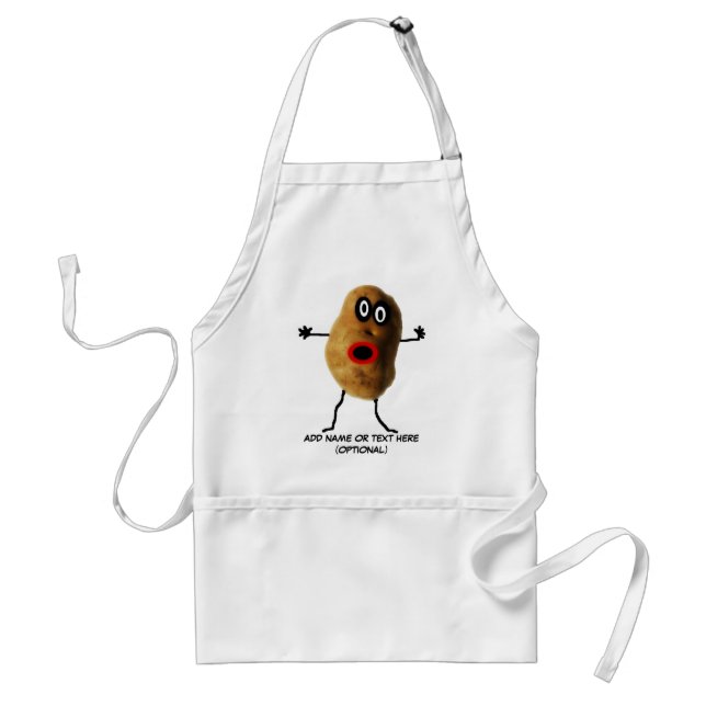 Personalized Potatoes Cartoon Standard Apron (Front)