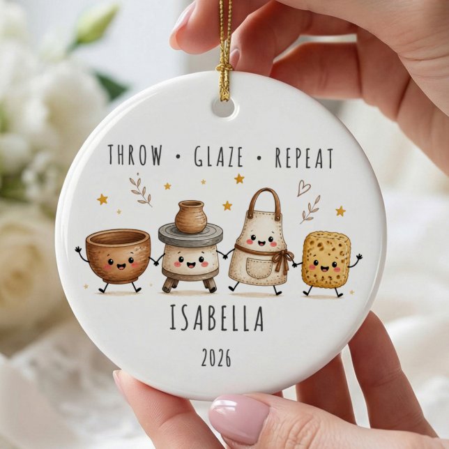 Personalized Pottery Ornament (Creator Uploaded)