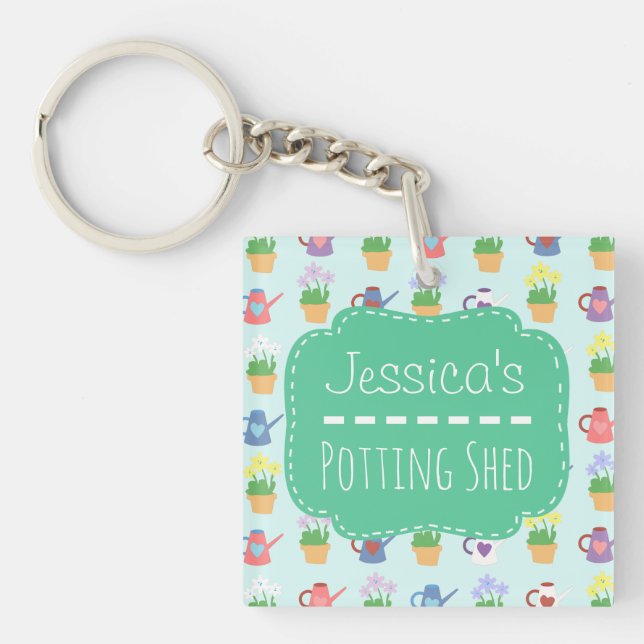 Personalized Potting Shed Keychain (Front)