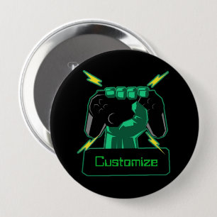 Personalized Power Gamer Button