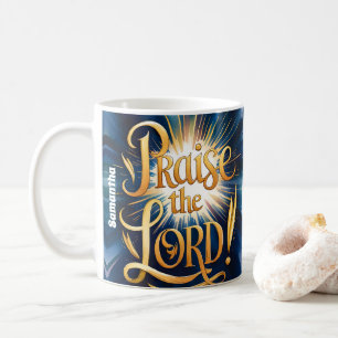 Personalized Praise The Lord Vintage Christian Coffee Mug
