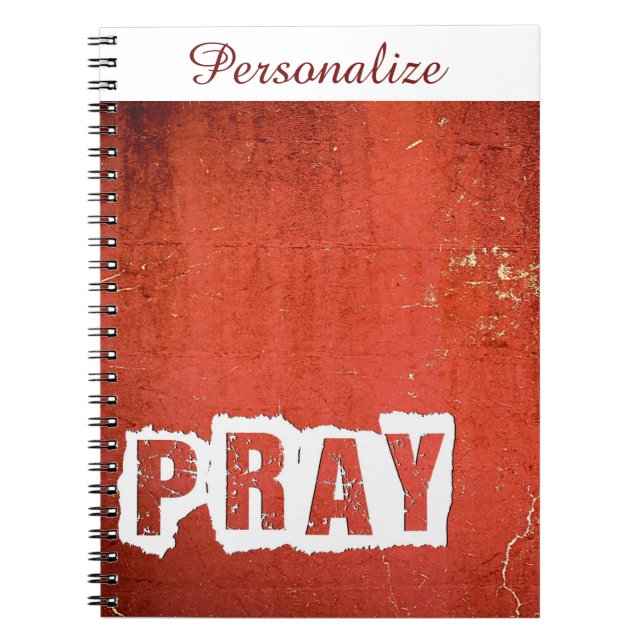Personalized Pray Notebook (Front)