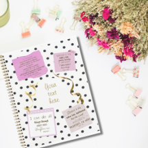 Personalized prayer journal | polka dot