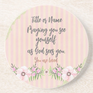 Personalized Prayer Quote Coaster