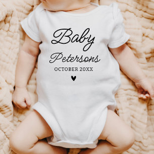 Personalized Pregnancy Announcement Coming Soon Baby Bodysuit