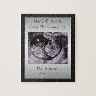 Personalized Pregnancy Announcement Surprise Jigsaw Puzzle