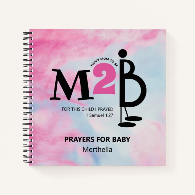 Personalized Pregnancy Baby Prayer Journal (Front)
