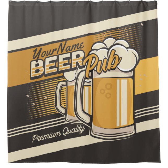 Personalized Premium Cold Beer Mug Pub Bar  (Front)