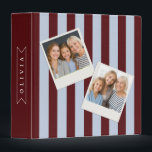 Personalized Preppy Brown Blue Cabana Stripe Binder<br><div class="desc">Certain designs are always in style. Every year, the casual beauty of classic cabana stripes feels new. For those who appreciate straightforward, self-assured design with a hint of preppy elegance, this customized brown and blue cabana stripe collection was made. The pattern's gentle contrast between brown and blue makes it cozy,...</div>