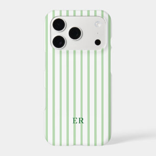Personalized Preppy Pink Custom Monogram Striped