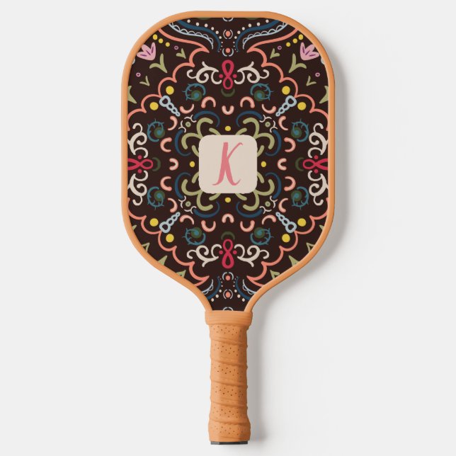 Personalized Preppy Retro Pickleball Paddle (Front)