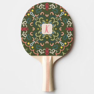 Personalized Preppy Retro Ping Pong Paddle
