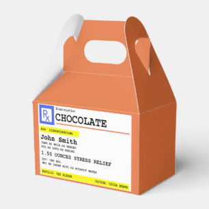 Personalized Prescription Chocolate RX Favor Box