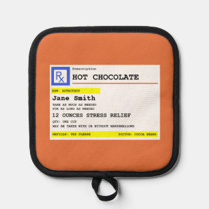 Personalized Prescription Hot Chocolate Pot Holder
