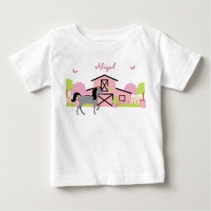 Personalized Pretty Barn & Garden Horse T-Shirt