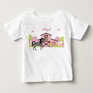 Personalized Pretty Barn & Garden Horse T-Shirt