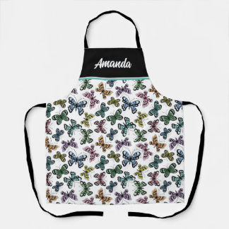 Personalized Pretty Butterfly Apron