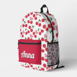 Personalized Pretty Colourful Modern Girly Fruit Printed Backpack
