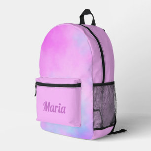 Personalized Pretty Colourful Modern Girly Rainbow Printed Backpack