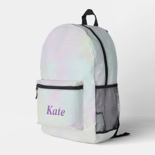 Personalized Pretty Colourful Modern Girly Rainbow Printed Backpack