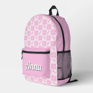 Personalized Pretty Colourful Modern Girly Rainbow Printed Backpack