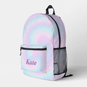 Personalized Pretty Colourful Modern Girly Rainbow Printed Backpack
