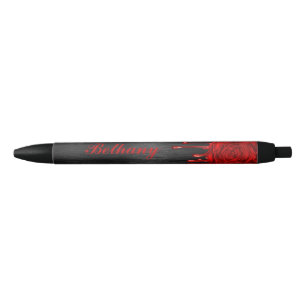 Personalized Pretty Dripping Roses Pens Red