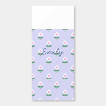 Personalized Pretty Floral Birthday Girl Purple