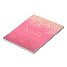 Personalized Pretty in Pink With Gold