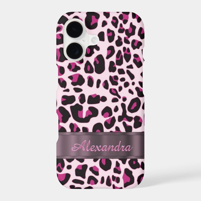 Personalized pretty leopard animal print (Back)