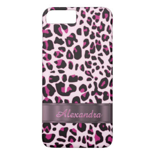 Personalized pretty leopard animal print Case-Mate iPhone case